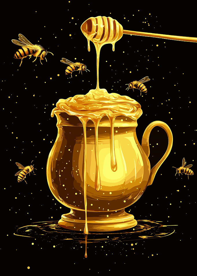 Golden Honey Pot