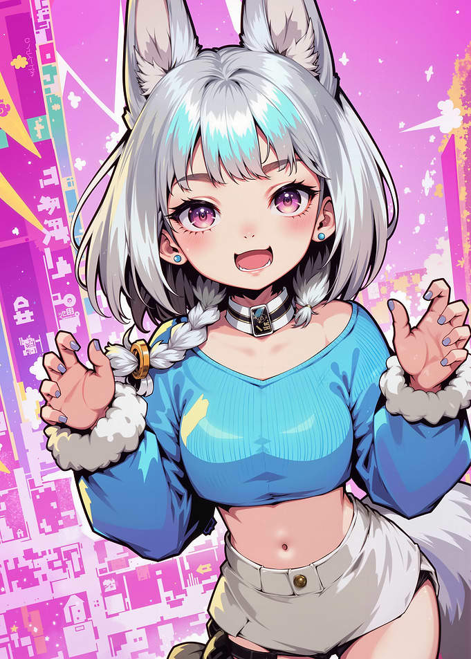 Anime Girl with Fox Ears