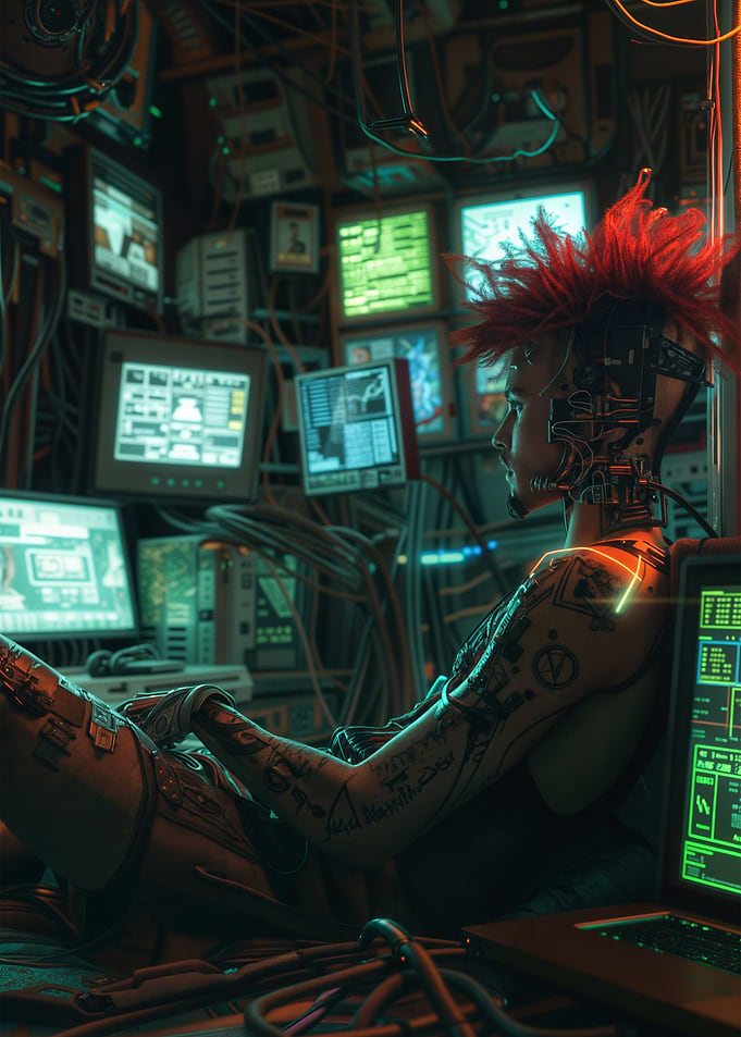 Cyberpunk Hacker