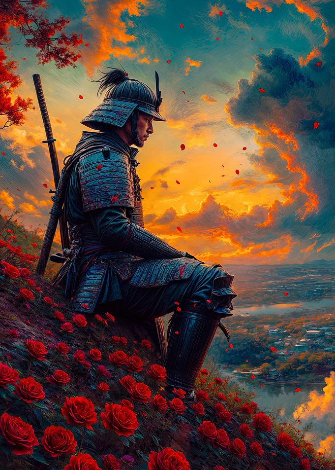 Samurai at Sunset