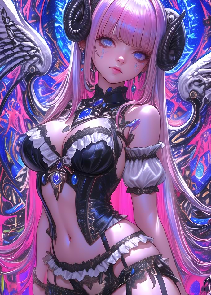 Angel Demon Girl Anime Girl
