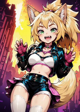 Anime Girl with Fox Ears