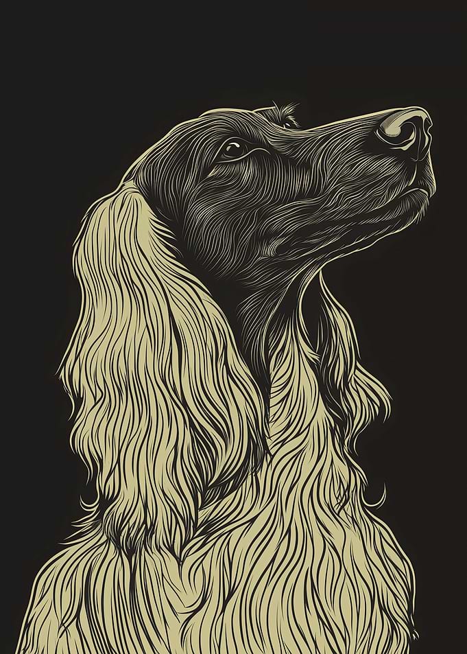 Dog Portrait in Black and White
