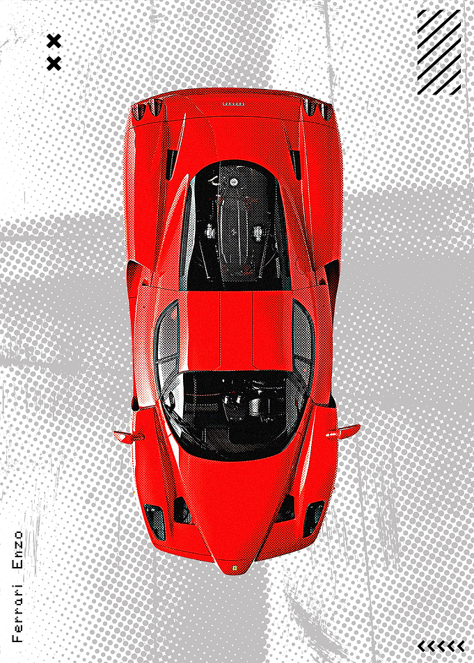 Ferrari Enzo Top View