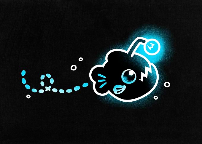Cute Angler Fish deep sea
