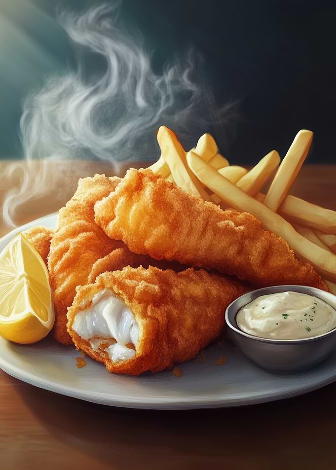 Crispy Fish and Chips