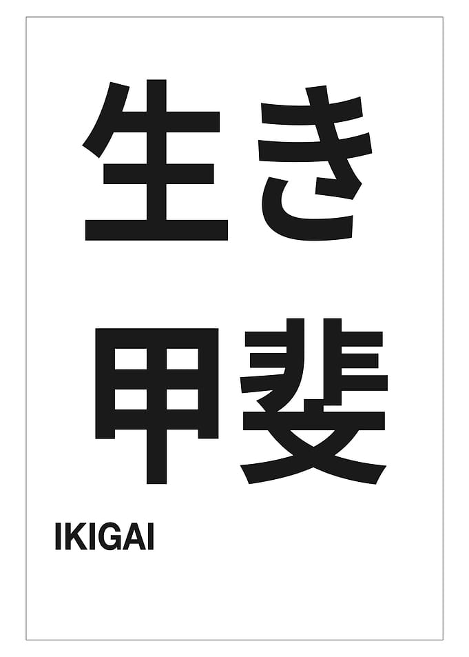 Ikigai Japanese Calligraphy