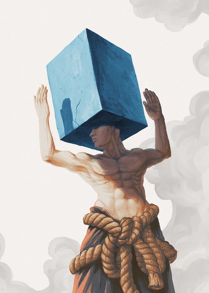 cube head