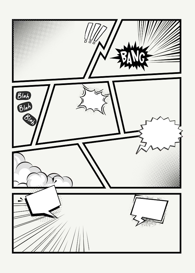 Blank Comic Book Panel