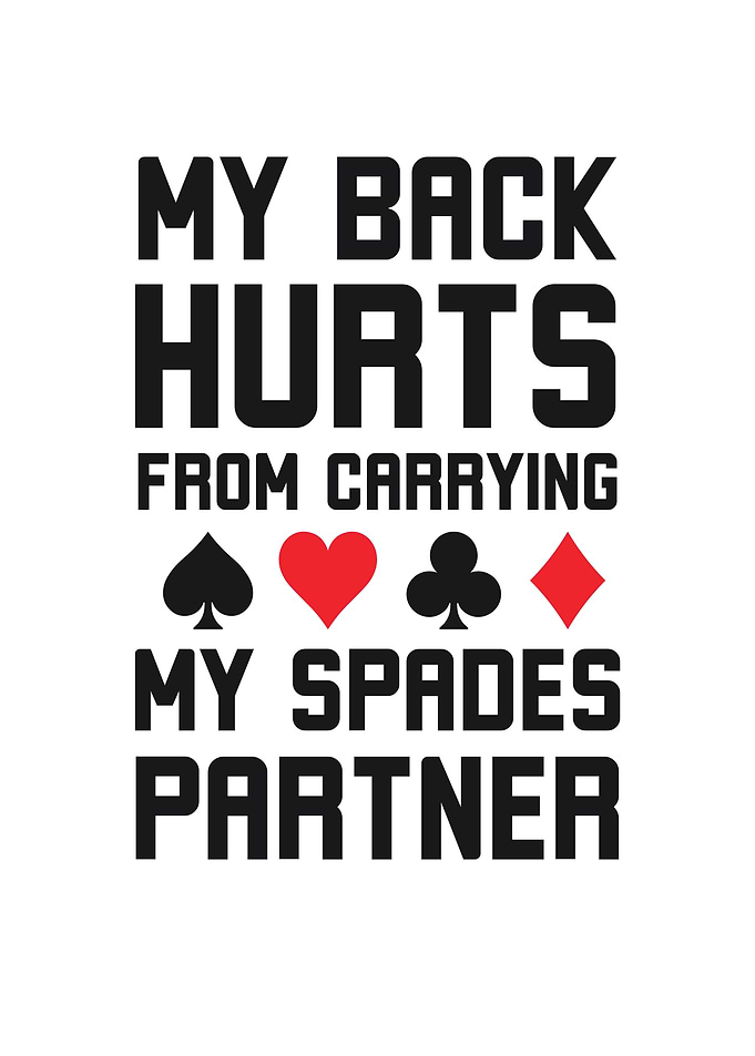 My Back Hurts Card Game Pun