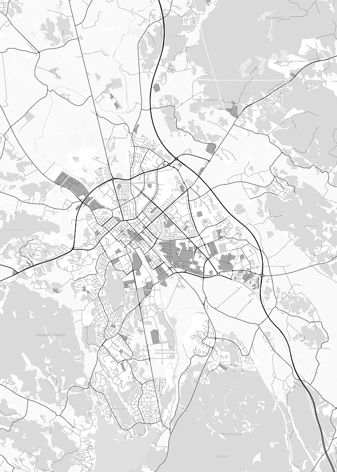 Uppsala City Map