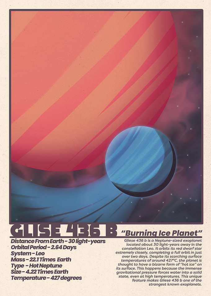 Gliese 436b: Burning Ice Planet