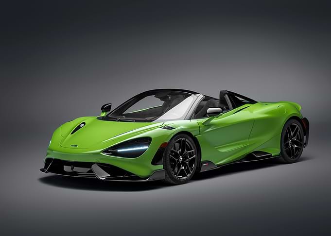 Green McLaren 765LT Spider