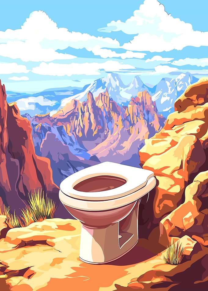 Toilet in the Mountains