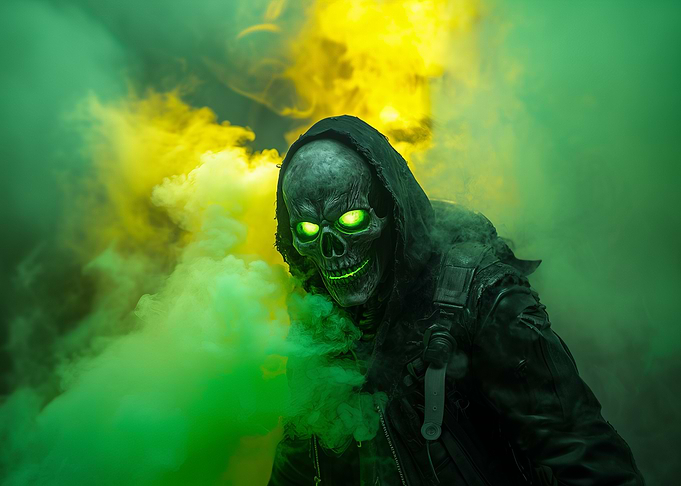 Skeleton in Smoke