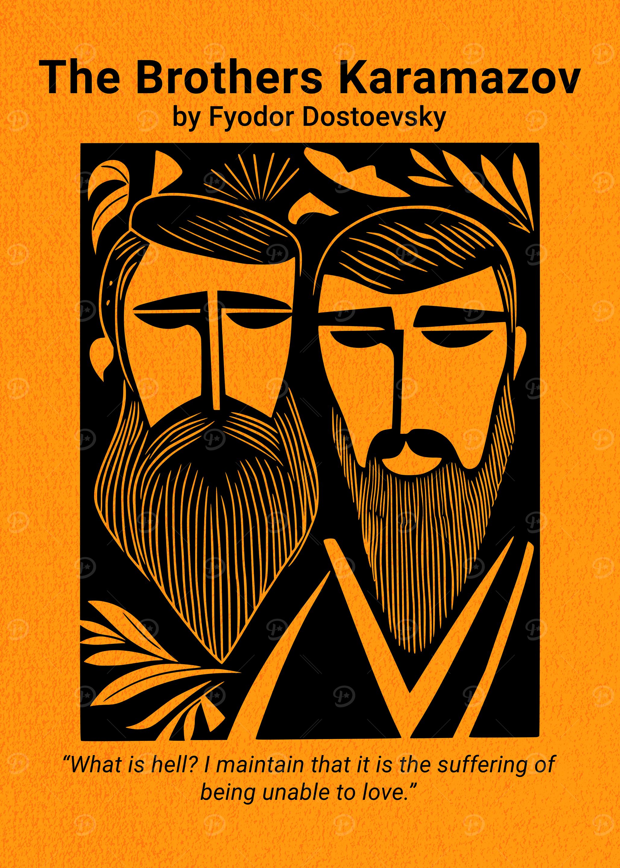 The Brothers Karamazov Minimalist Book Cover