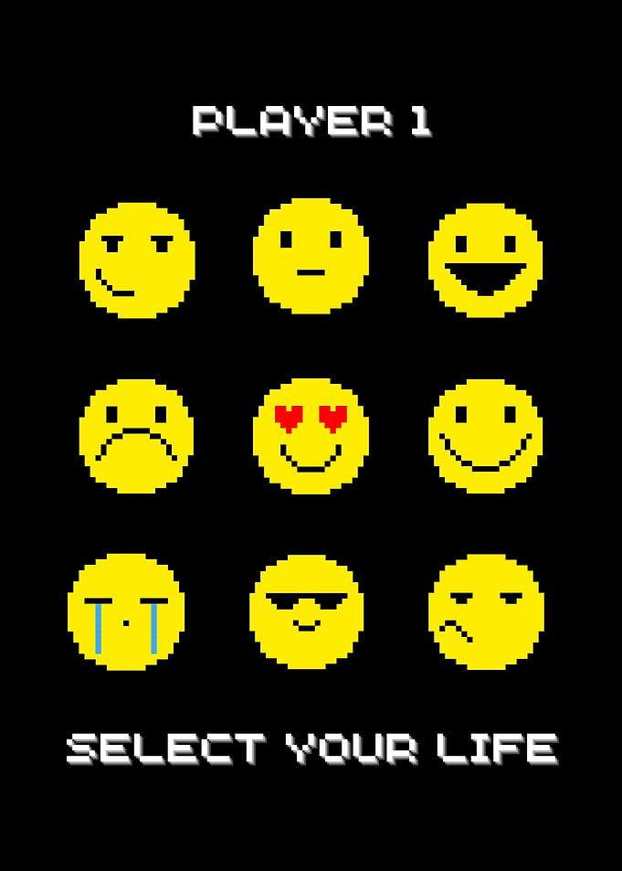 Pixelated Emojis Life Choices