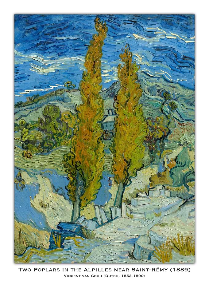 Two Poplars in the Alpilles