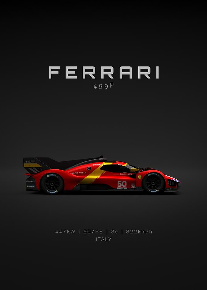 Ferrari 499P Race Car