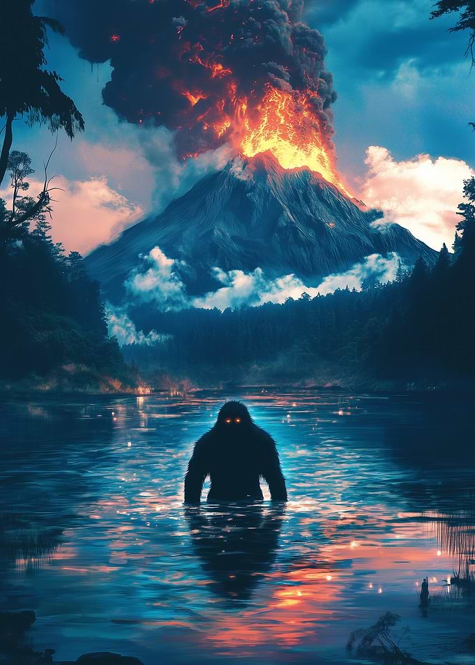 Bigfoot and Volcano