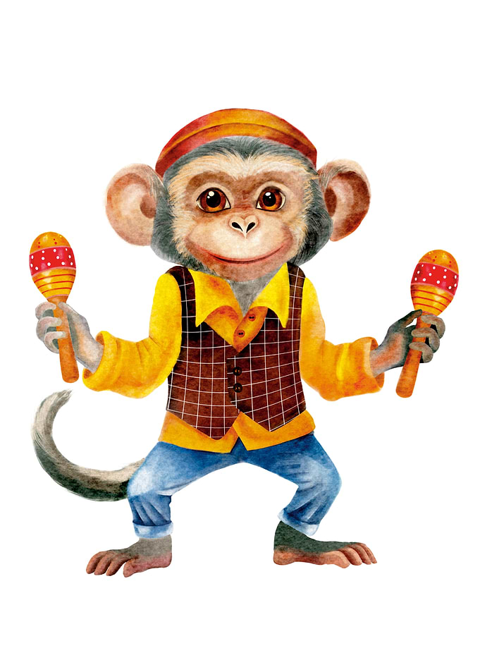 Monkey with Maracas