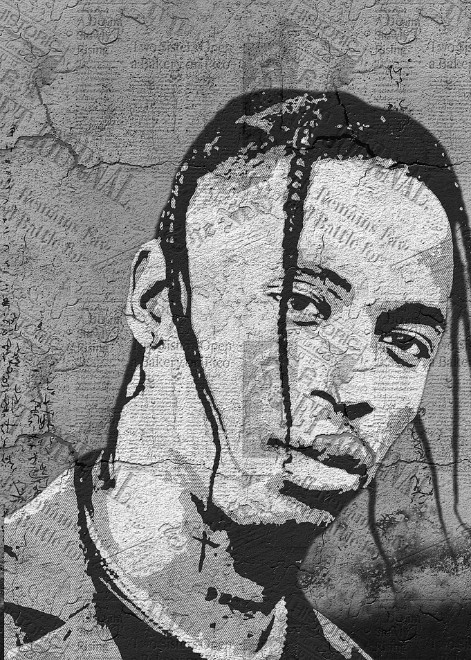 Travis Scott Graffiti Art