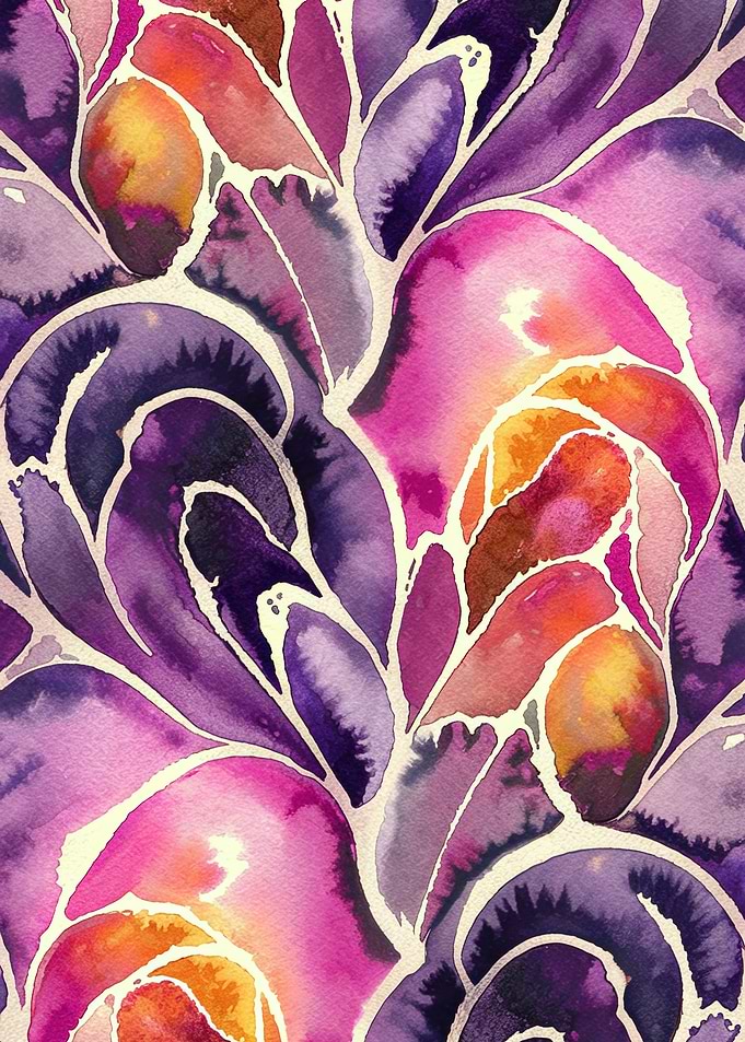 Abstract Watercolor Floral