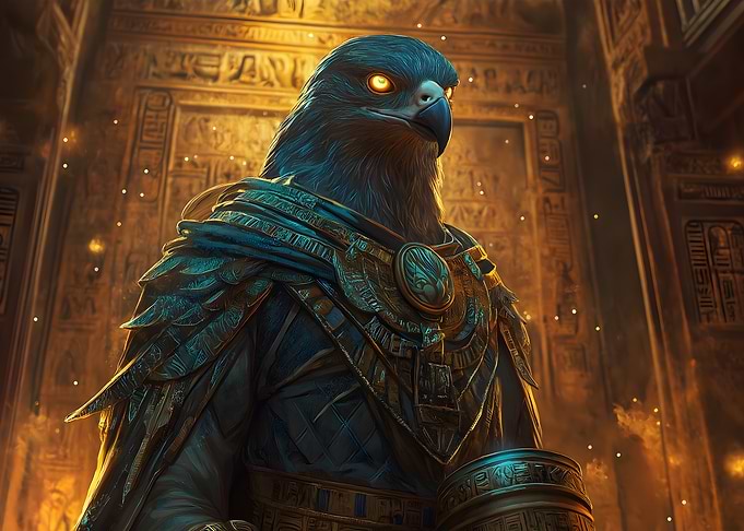 Falcon God Horus Statue