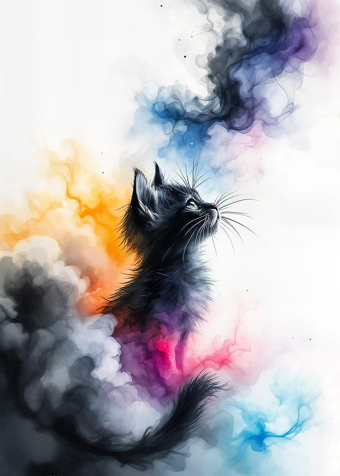 Cat and Smoke