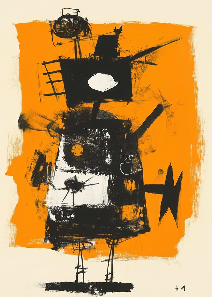 Abstract Robot Figure