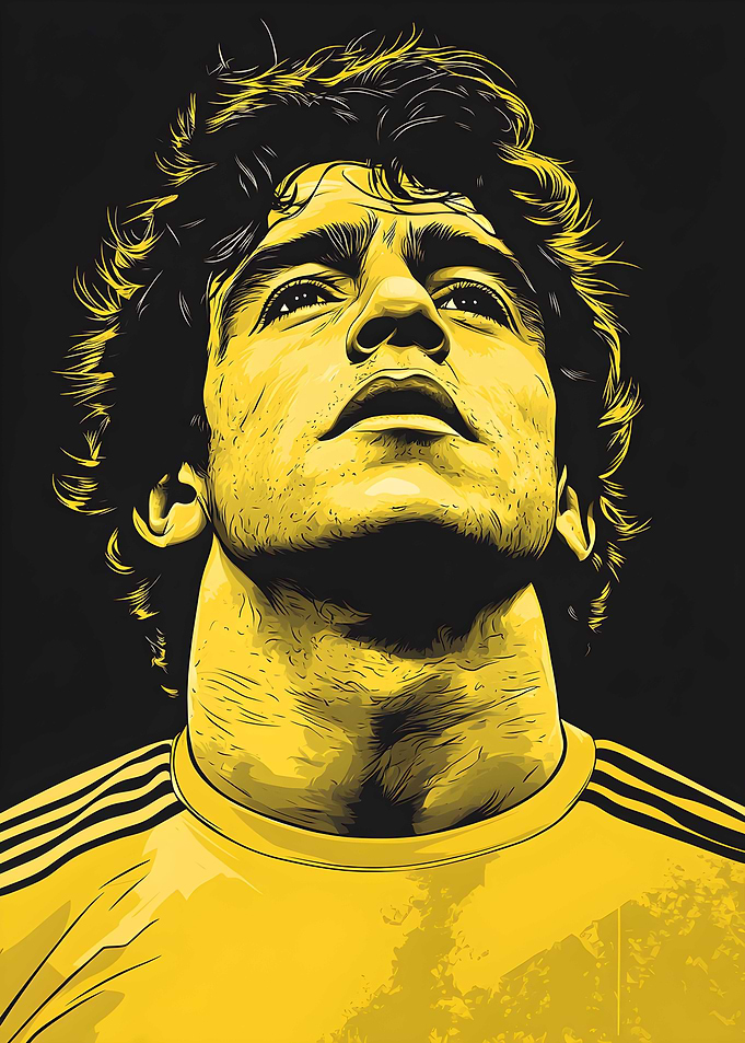 Diego Maradona Player Art