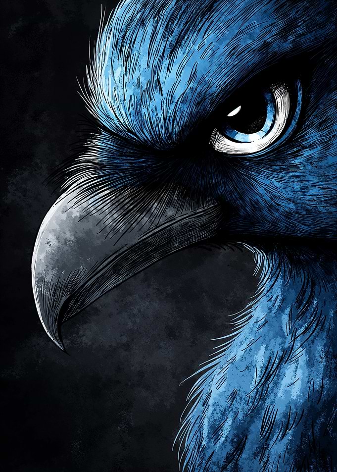 Blue Eagle Close-Up