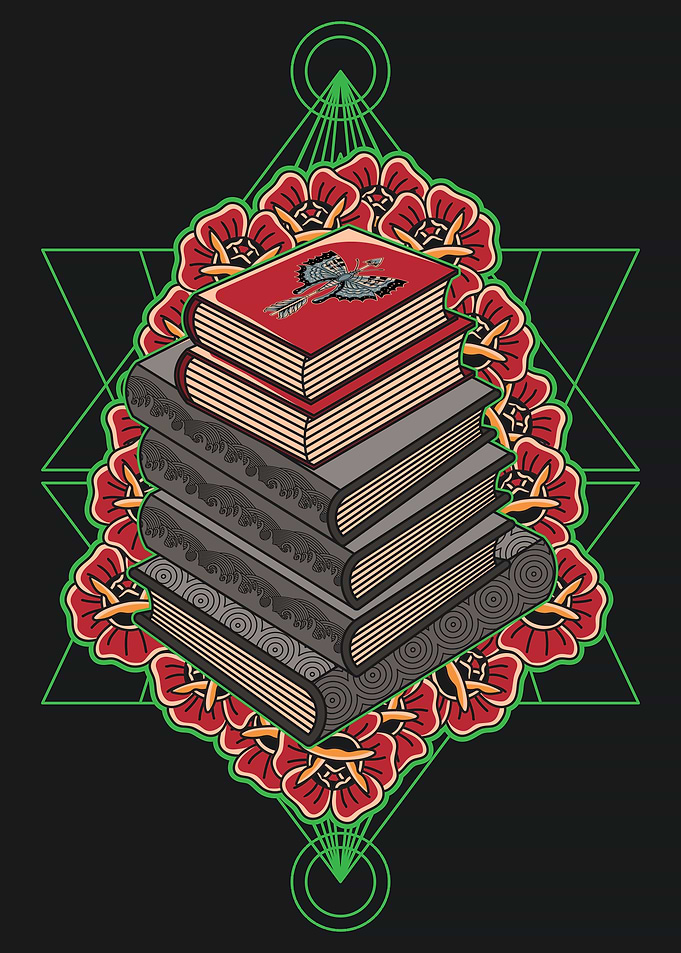Books and Flowers