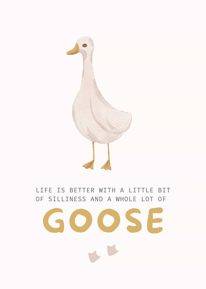 Goose Quote Illustration