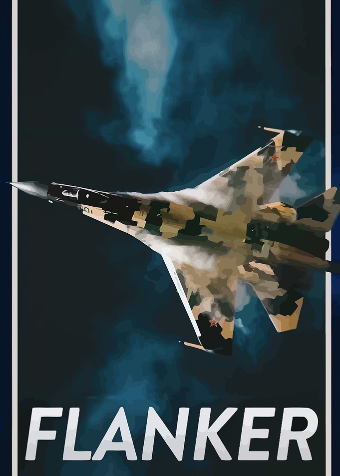 SU 35 Flanker Jet Fighter
