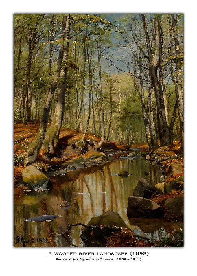 Wooded River Landscape