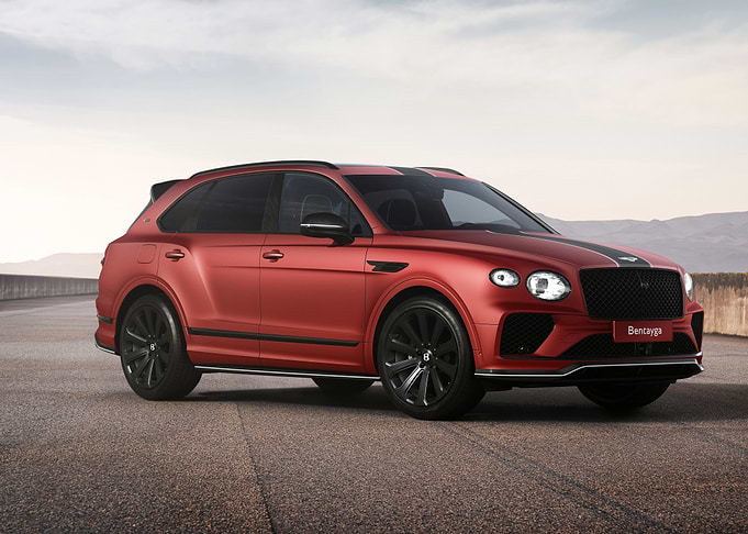 Red Bentley Bentayga SUV