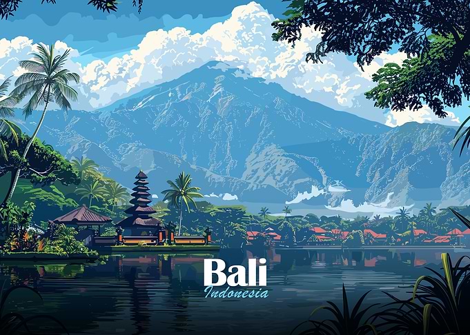 Bali Temple Landscape