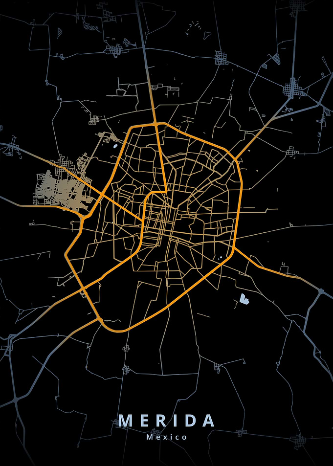 Merida City Map