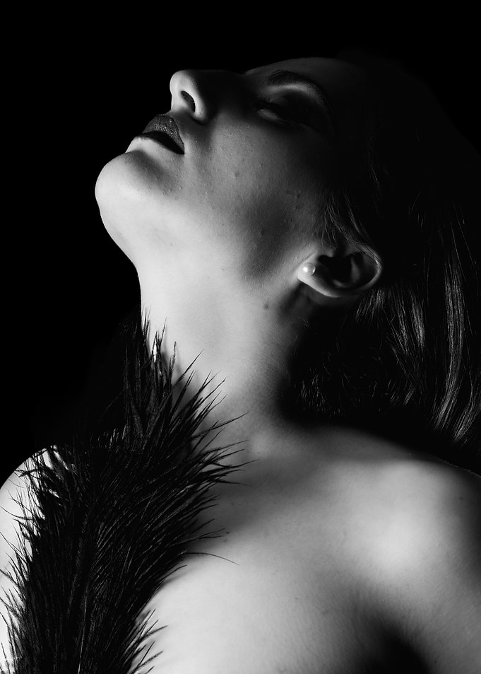 Woman with Feathers