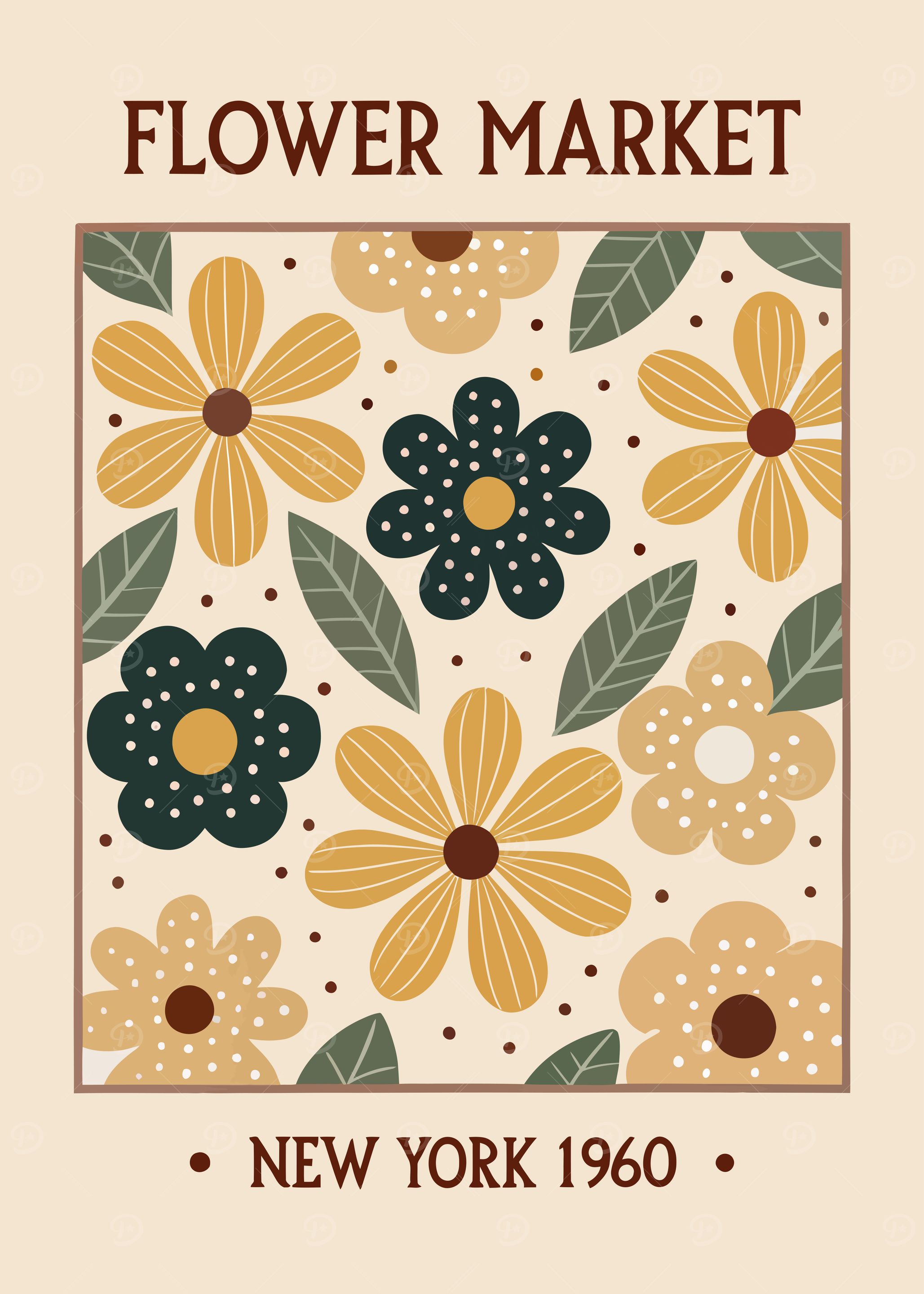 Flower Market Poster