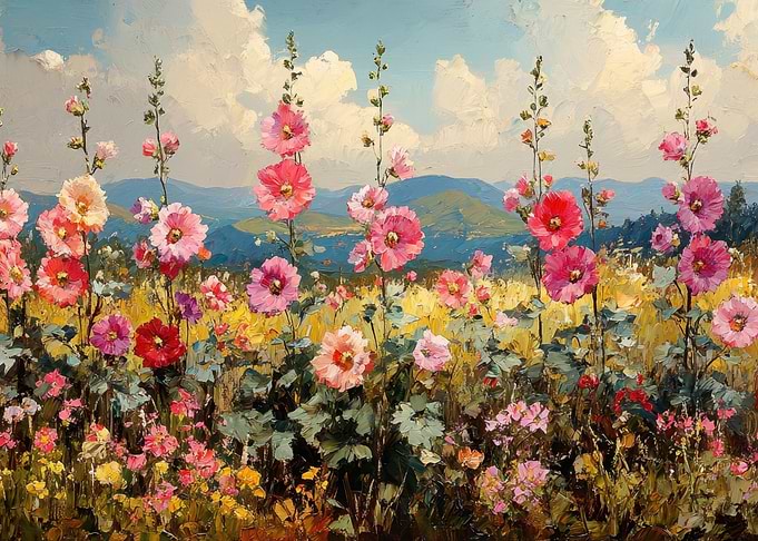 Floral Field Landscape