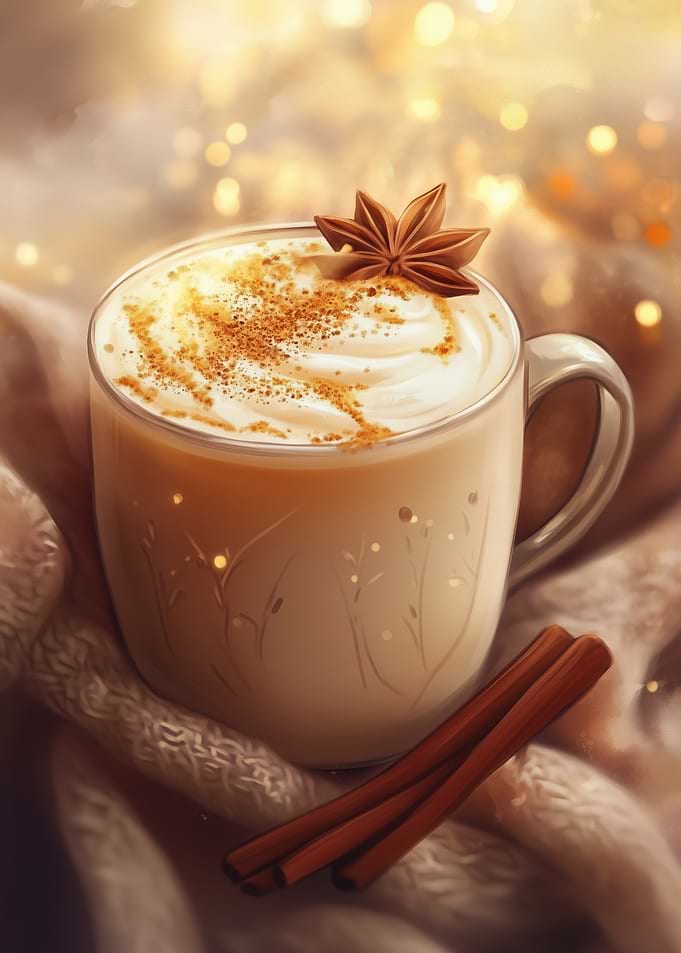 Chai Latte with Star Anise