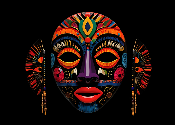 Colorful Tribal Mask