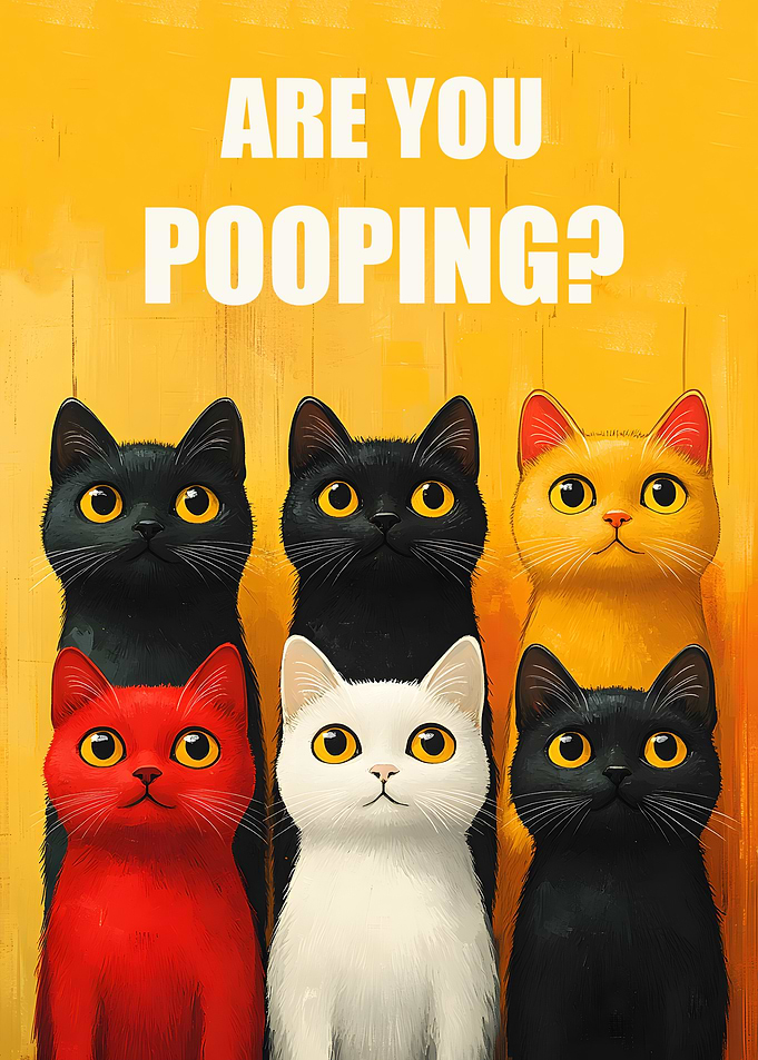 Cat Toilet Are You Pooping