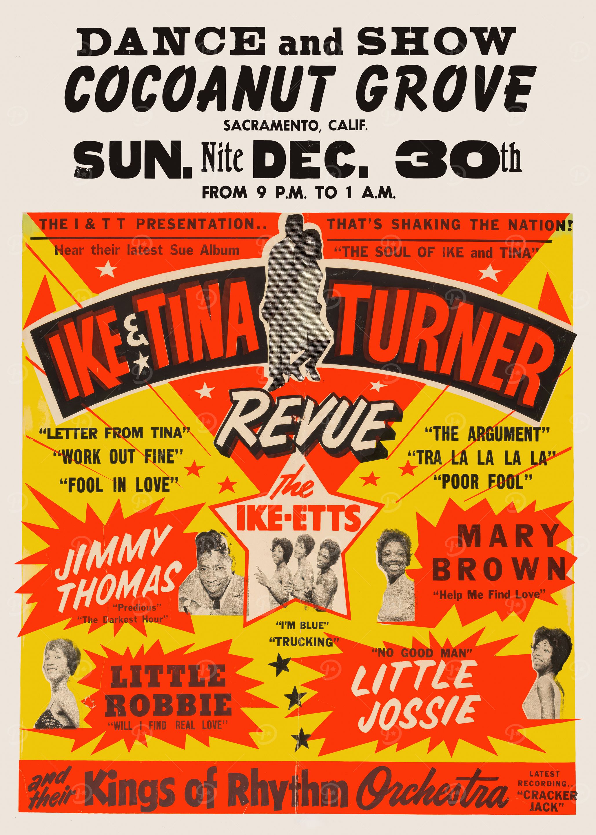 Ike & Tina Turner Revue Concert Poster