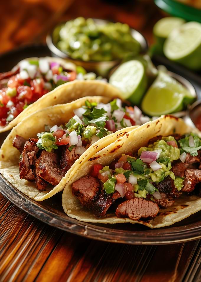 Steak Tacos with Guacamole