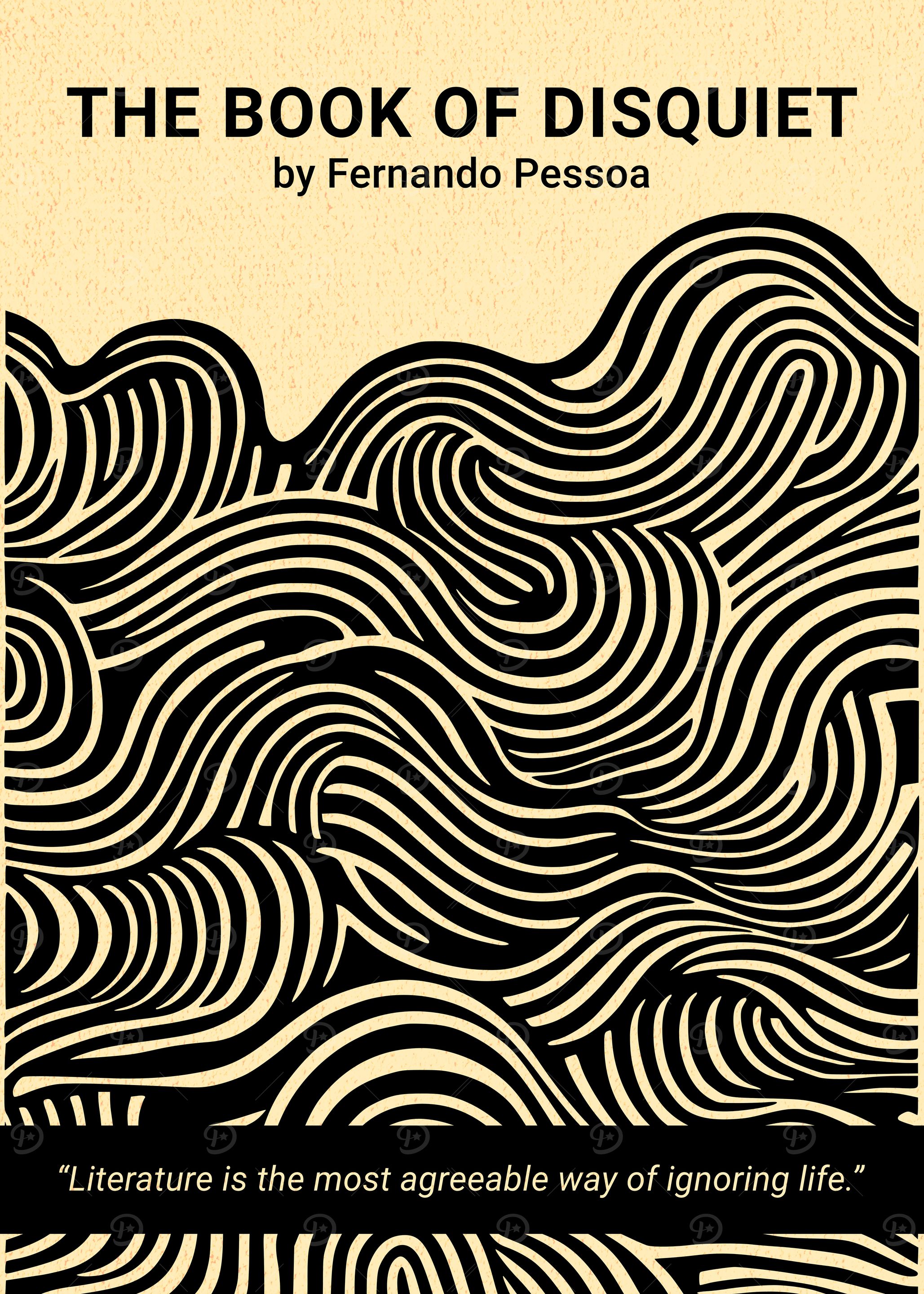 Book of Disquiet Minimalist Book Cover