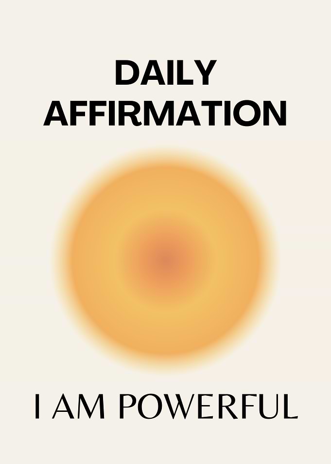 Daily Affirmation Poster