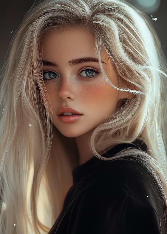 Blonde Woman Portrait
